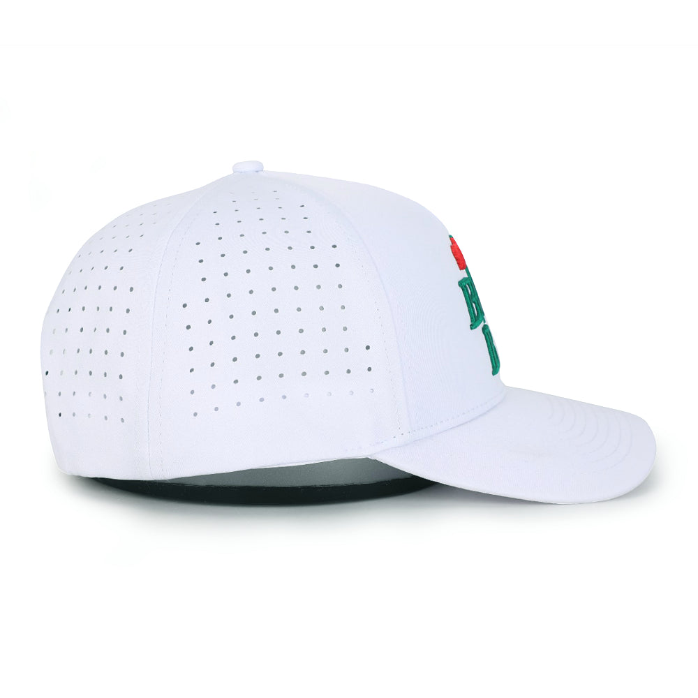 Amen White - Performance Golf Hat - Snapback