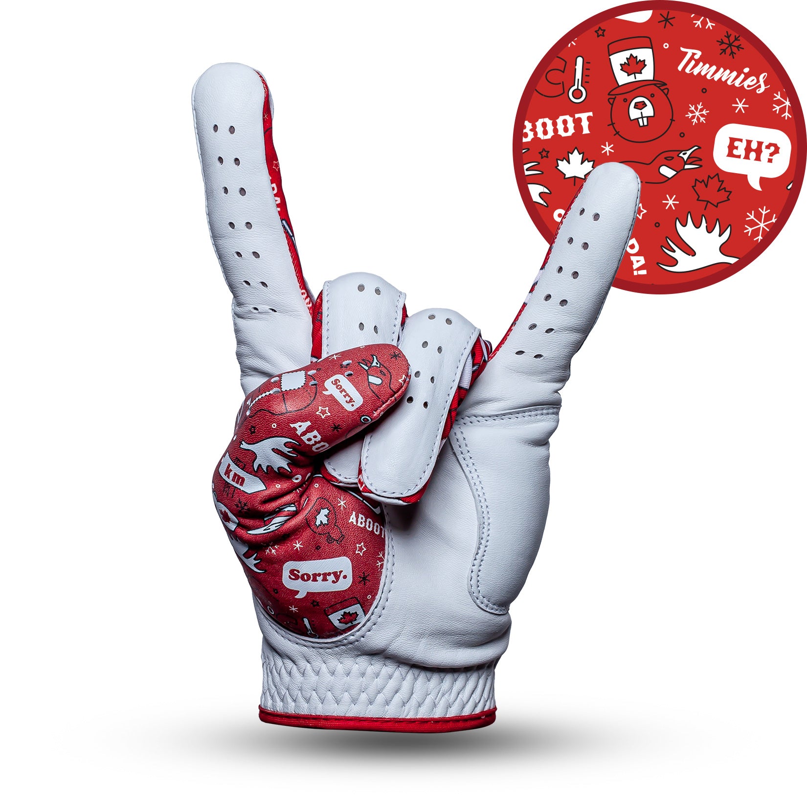 Bogey Bros Golf Co | Funny Golf Gloves | O Canada - Glove
