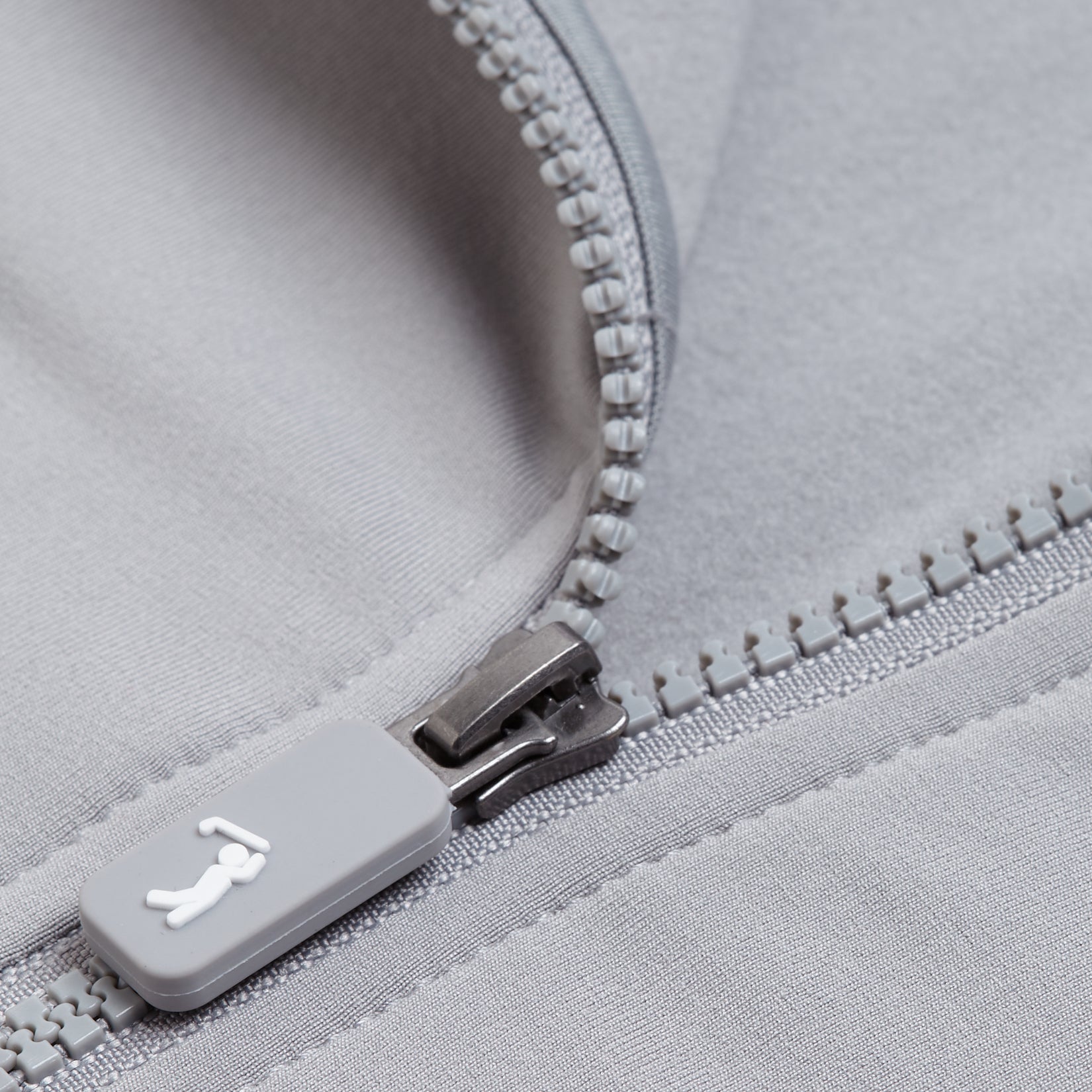 Solid Light Gray - Q-Zip