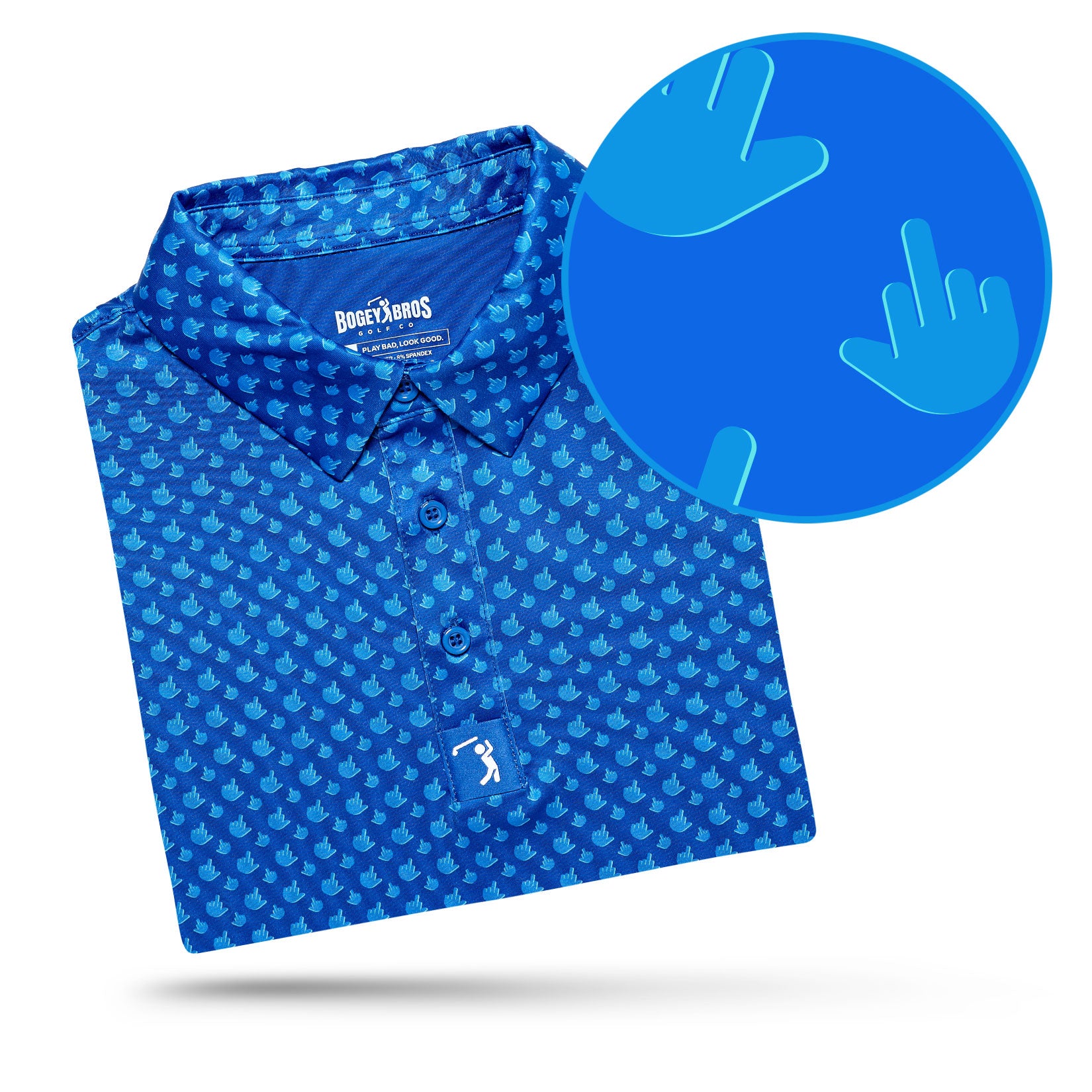 Birdie Finger - Blue Jay - Polo