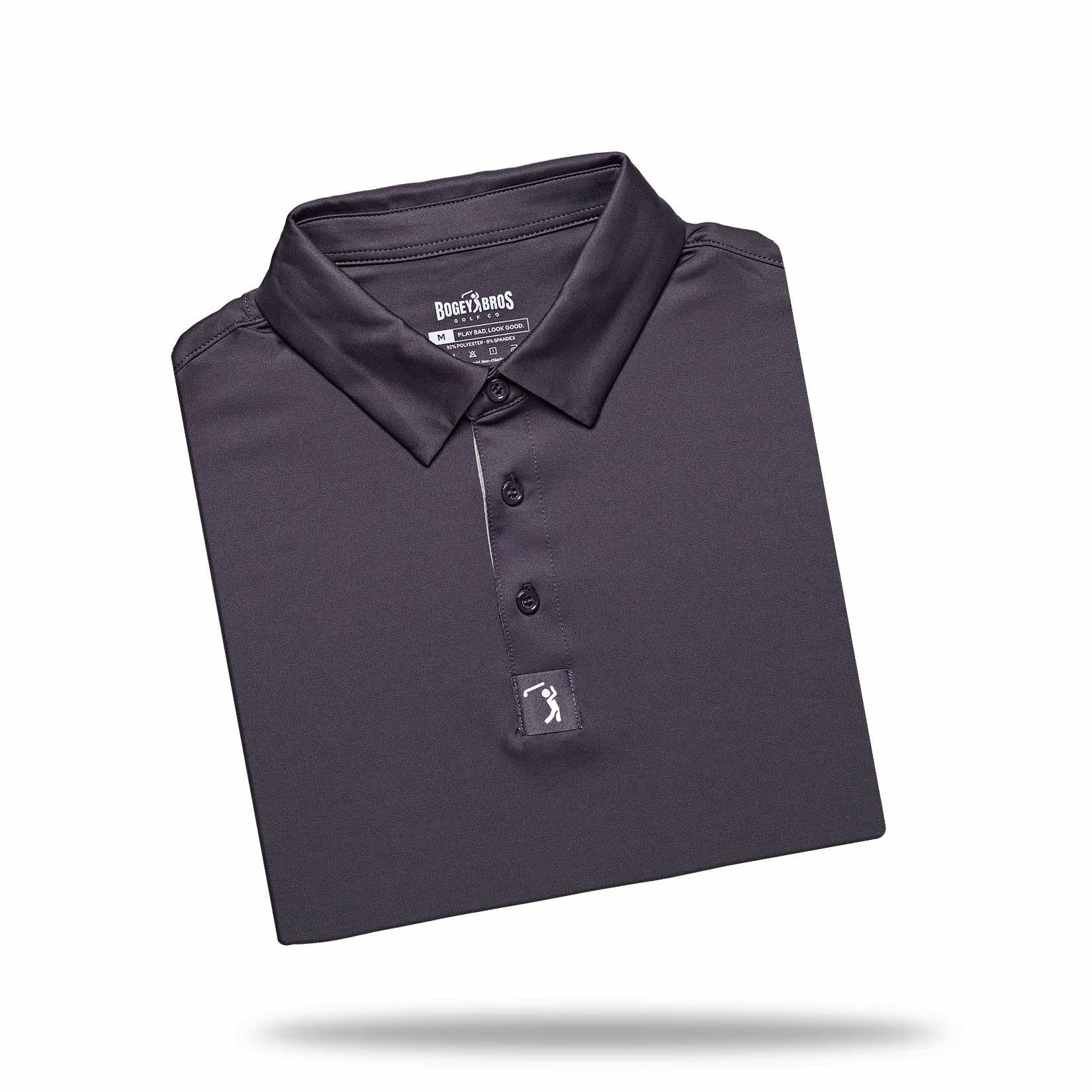 Solid Charcoal - Polo