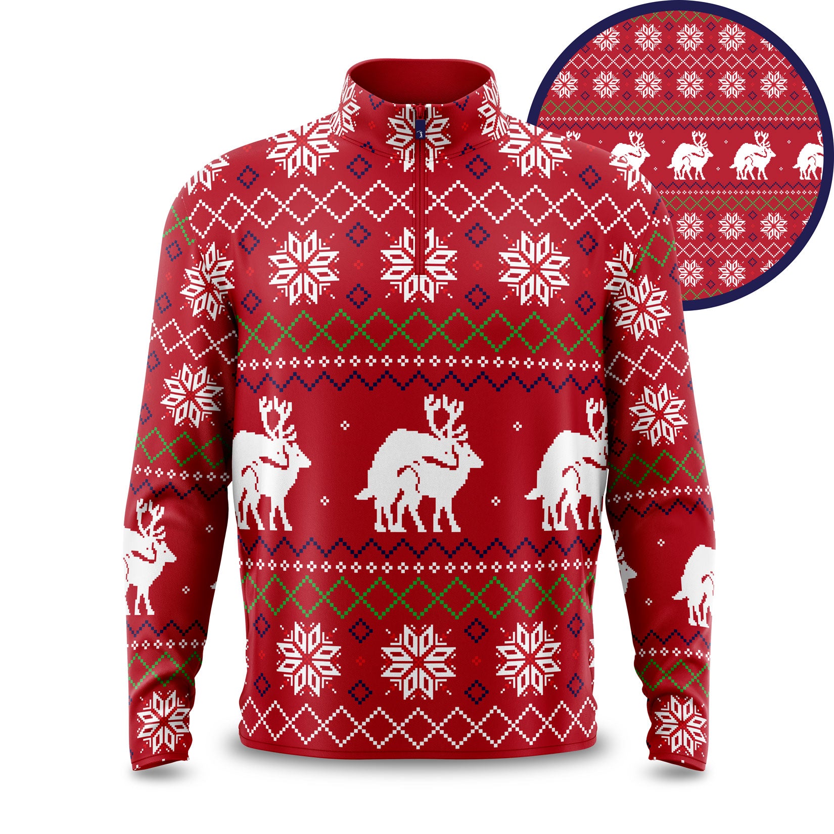 Reindeer Games - Red - Q-Zip