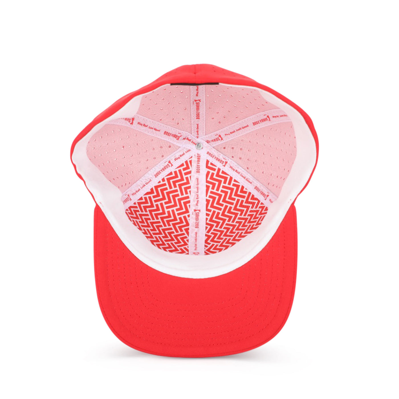 Bogeyman Red - Performance Golf Hat - Fitted