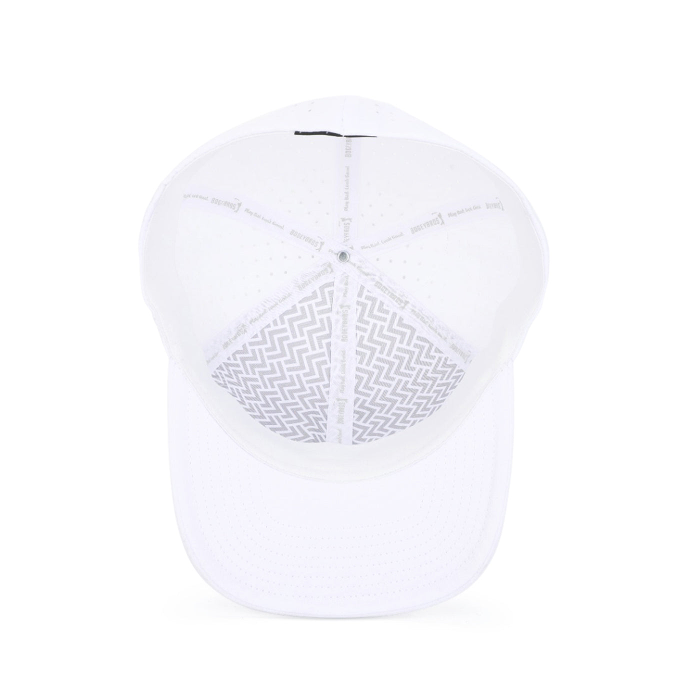 Bogeyman White - Performance Golf Hat - Fitted