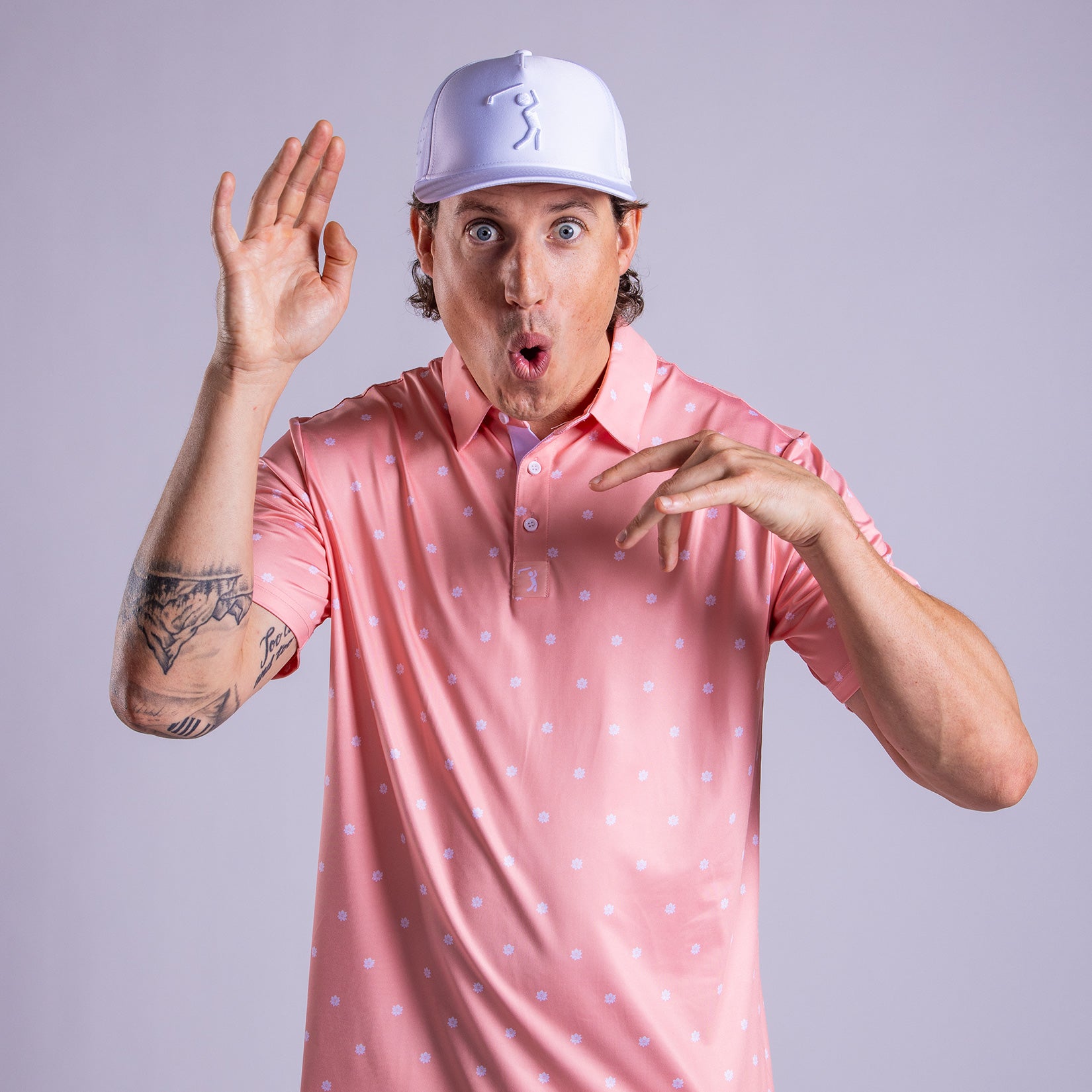 BOGY BOYS 紫色ポロシャツ L Bogey Bros Golf Co | Funny Golf Polos for Men | In Bloom Men's Polo