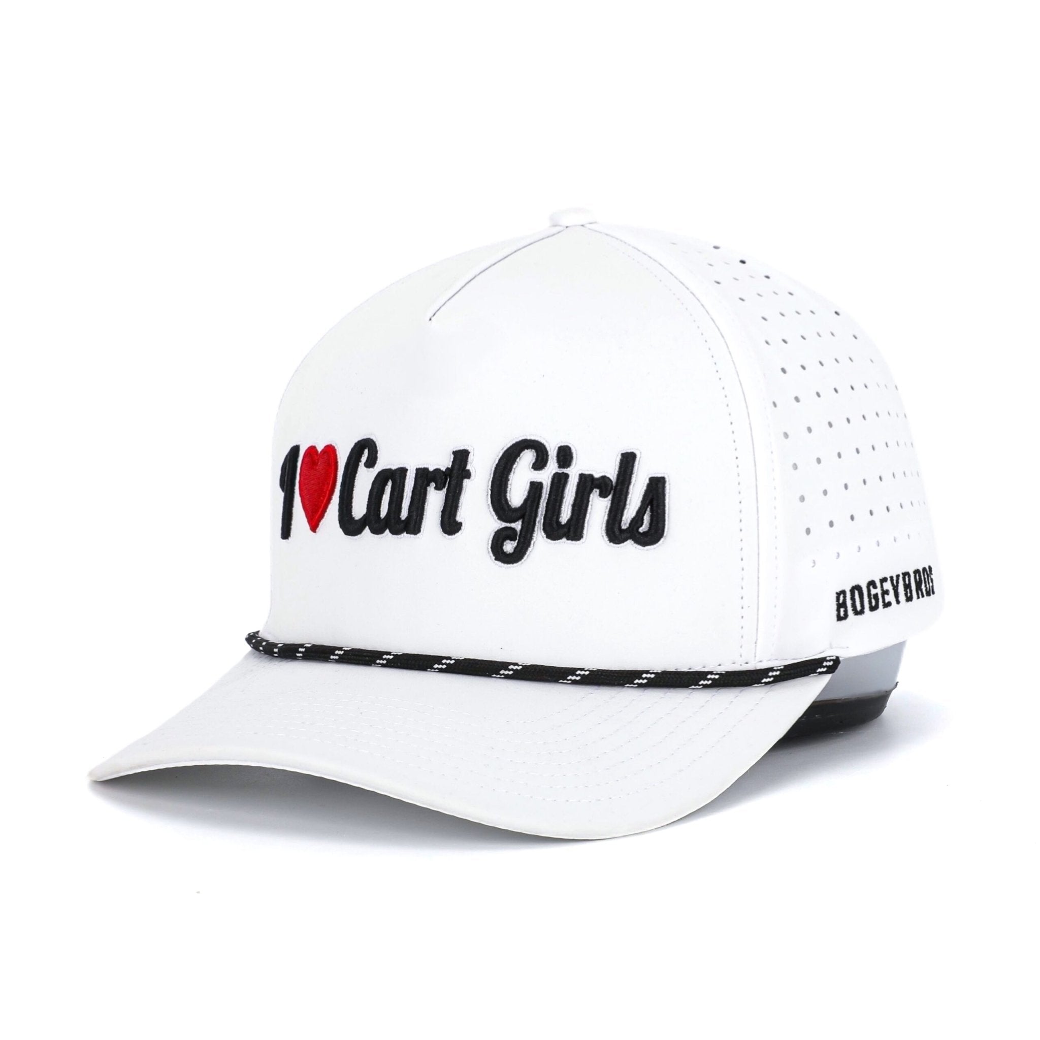 I Heart Cart Girls - Performance Golf Rope Hat - bogeybros-new